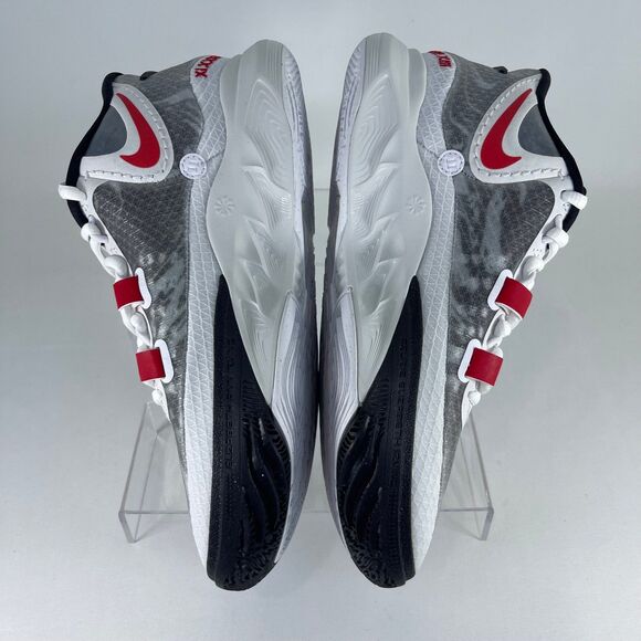 Nike Air Zoom Kyrie 8 White University Red Black Men's 8 | DJ6017-100 | NEW - Picture 4 of 9